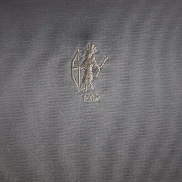 Footjoy Golf Polo Shirt Mens M Blue Casual Outdoor Light Wash Embroidery Cotton - Picture 4 of 10